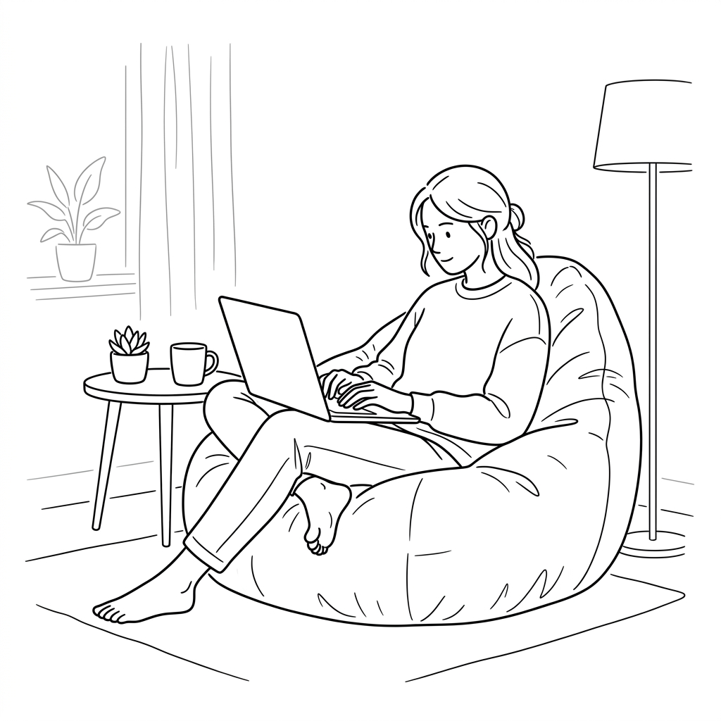 Person using useconverra on laptop